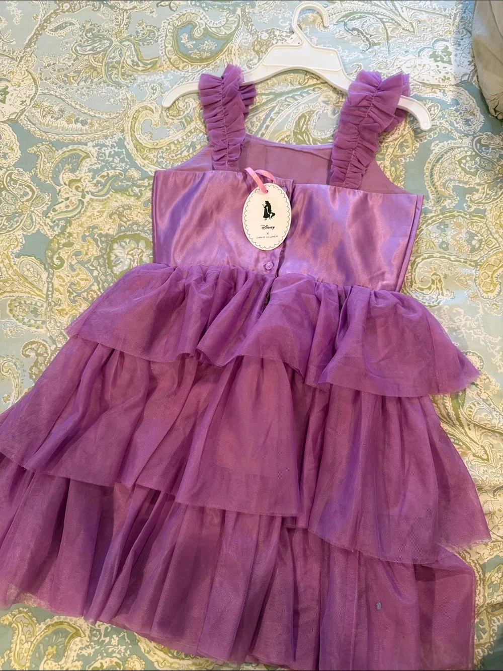 Janie and Jack Disney Lavender Ruffled Tulle Costume Dress